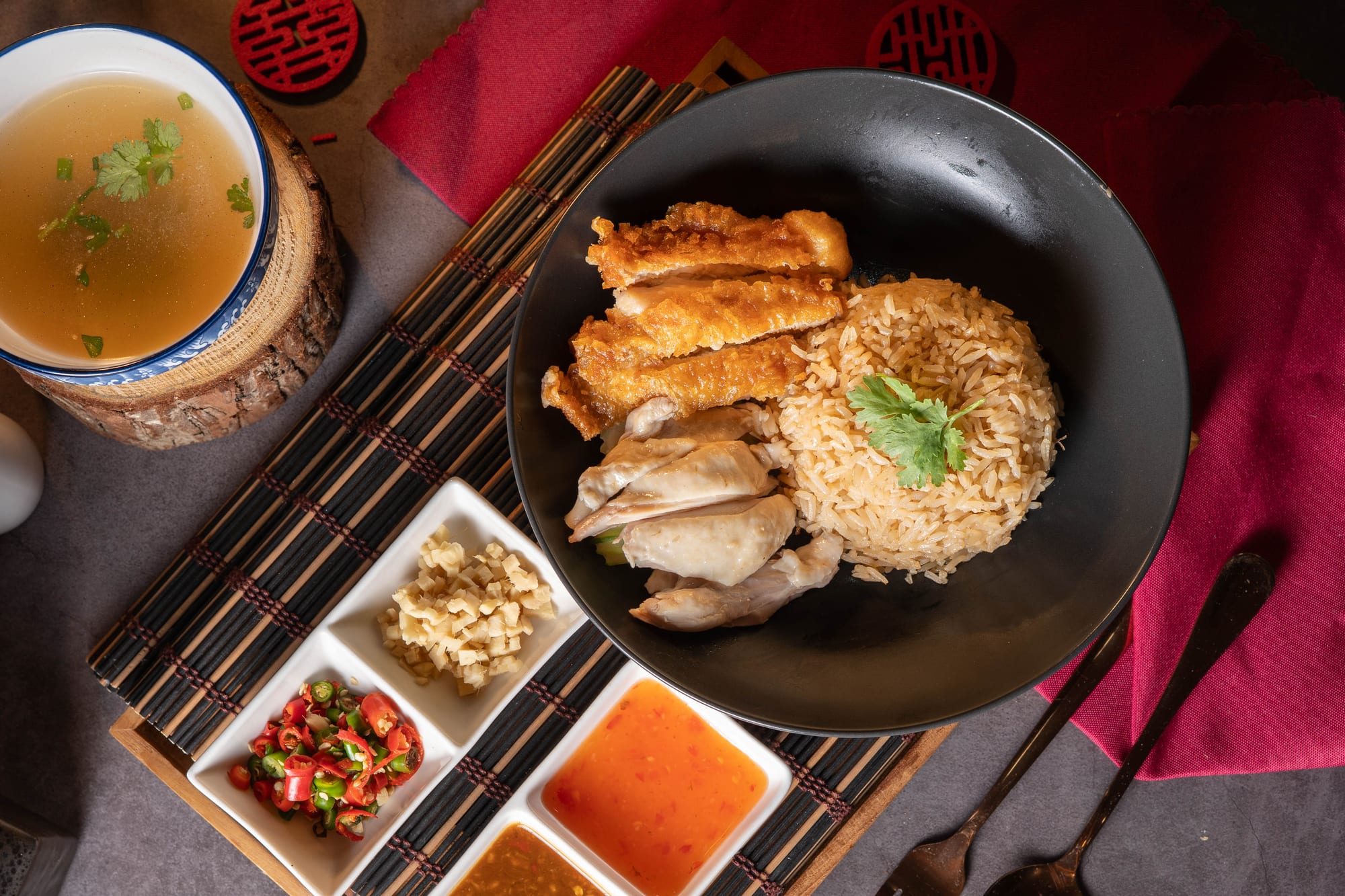 ข้าวมันไก่รวมต้มทอด